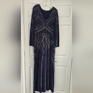 Navy and Rose Gold Gown - Marina